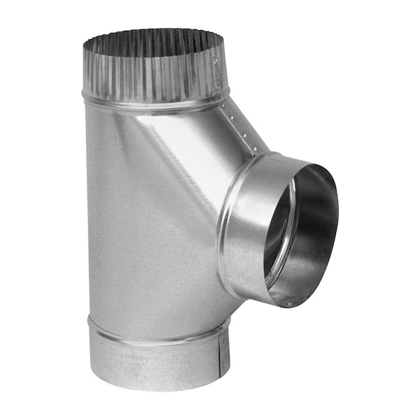 Imperial 4 in. X 4 in. X 4 in. Galvanized Steel Furnace Pipe Tee